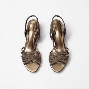 Elegant Chocolate/Bronze Strappy Women's Sandals